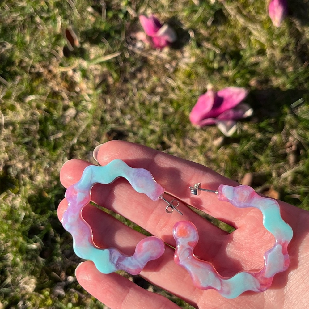 Handmade Y2K Open Hoop Earrings